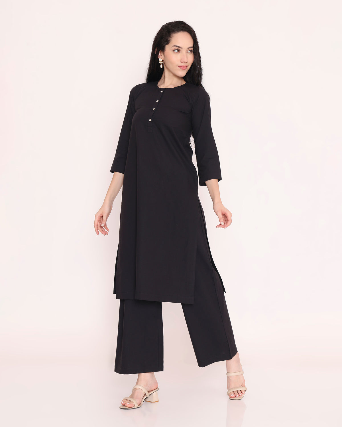 Black kurta set