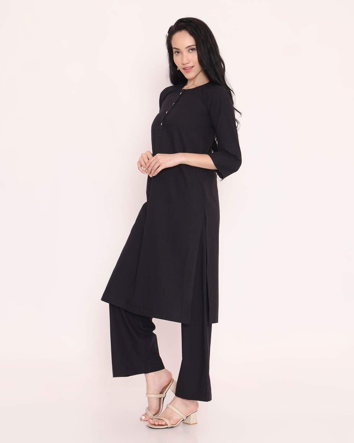 Black kurta set