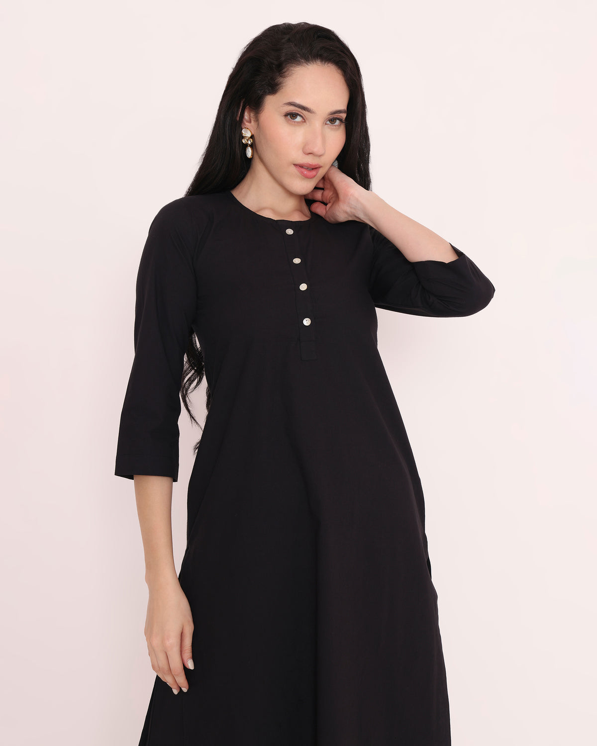 Black kurta set