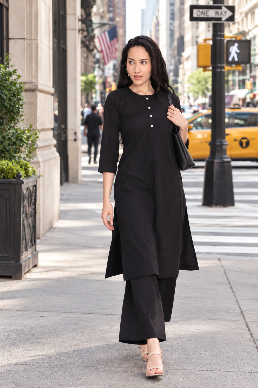 Black kurta set